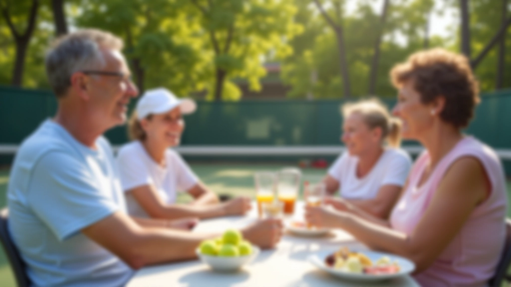 Players socializing and having fun during a casual court meetup