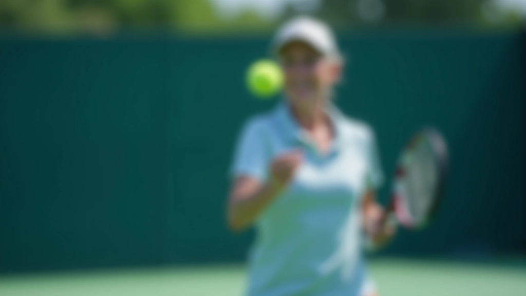 Player executing serve motion during warm-up on tennis court with coach observing